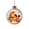 thumbnail image 2 of Glowing 3D Christmas Story Ornament, 3.9 Inch Illuminated Mini Holiday Scene Hanging Ball, LED Light Up Xmas Decoration Ornament, Festive Decor for Mantel Window, 2 of 6