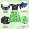 thumbnail image 6 of Benylion Princess Dress Up with accessories for Girls Birthday Party Outfits Halloween Costumes for Kids Cosplay Princess Costume for 5-6 years, 6 of 7