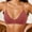 Wine, variant on Njagoc3 Women's No Padded Bra Half Cup Wirefree Plunge Bralette V-Neck Spaghetti Straps Bra