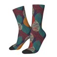 thumbnail image 1 of Balery Autumn Leaves Calcetas Largas con Estampado para Hombre y Mujer – Suaves y Transpirables, Talla Única (US 5-11), 1 of 6