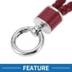 thumbnail image 3 of Llavero de Bargains Únicos, llavero universal con anillo para llaveros para mujeres, cuero sintético rojo oscuro tono plateado, 3 of 6