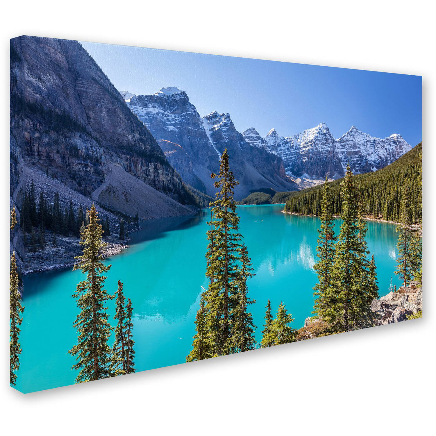 Trademark Fine Art 'Turquoise Moraine Lake' Canvas Art by Pierre Leclerc