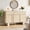 White Oak, variant on 47 Inch Wide Modern Sideboard Buffet - 3 Drawers 3 Doors Storage Cabinet with Reinforced Legs for Kitchen Living Room, Whitewashed Oak