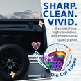 thumbnail image 2 of (2 Pack) Be Who You are Gay Pride Stickers - Gay Lesbian LGBTQ Sticker - 5 Inches On Longest Side - Premium Vinyl - for Cars, Trucks, Skateboards, Laptops - Made in USA - BMCS0649, 2 of 7