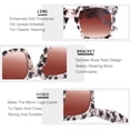 thumbnail image 4 of Gafas de sol TAOTAOQI vintage cuadradas de gran tamaño UV400 para mujer, 4 of 7