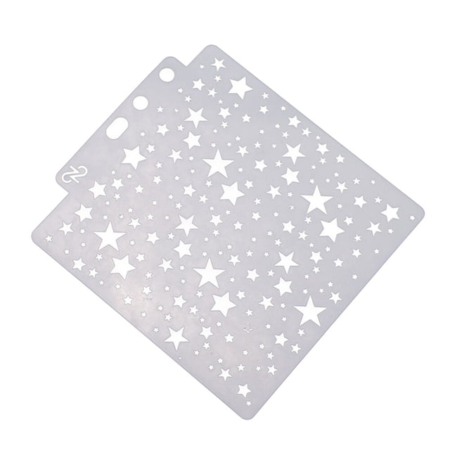 SHISUYAN Star Stencil, Drawing Stencil Hollow Out, Assorted Patterns Painting Template for Painting on Wood Wall Notebook Craft DIY Cake Decor Scrapbooking