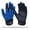 Black - Blue, variant on Stealth Padded Football Lineman Gloves – Black, Battle College Lineman, Be a Villain Not a Joker with Padded Stealth Football Gloves with Padded Protection, Youth, Kids, Men, Boys, Small to XXL Sizes