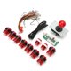 thumbnail image 3 of Juego de balancín DIY, Kit de Joystick de juego DIY, accesorio de juego de lucha, luz para Windows XP/Win7/Win8Red, 3 of 4