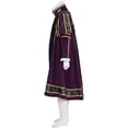 thumbnail image 3 of Men's Medieval Court Lord Cloth Renaissance Robe Coat Pants Hat Outfit, 3 of 8