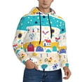 thumbnail image 2 of Goofa Funny Farm for Men's Hooded Sweatshirt - Lightweight Pullover Hoodie with Kangaroo Pocket, Perfect for Everyday Wear-3X-Large, 2 of 7