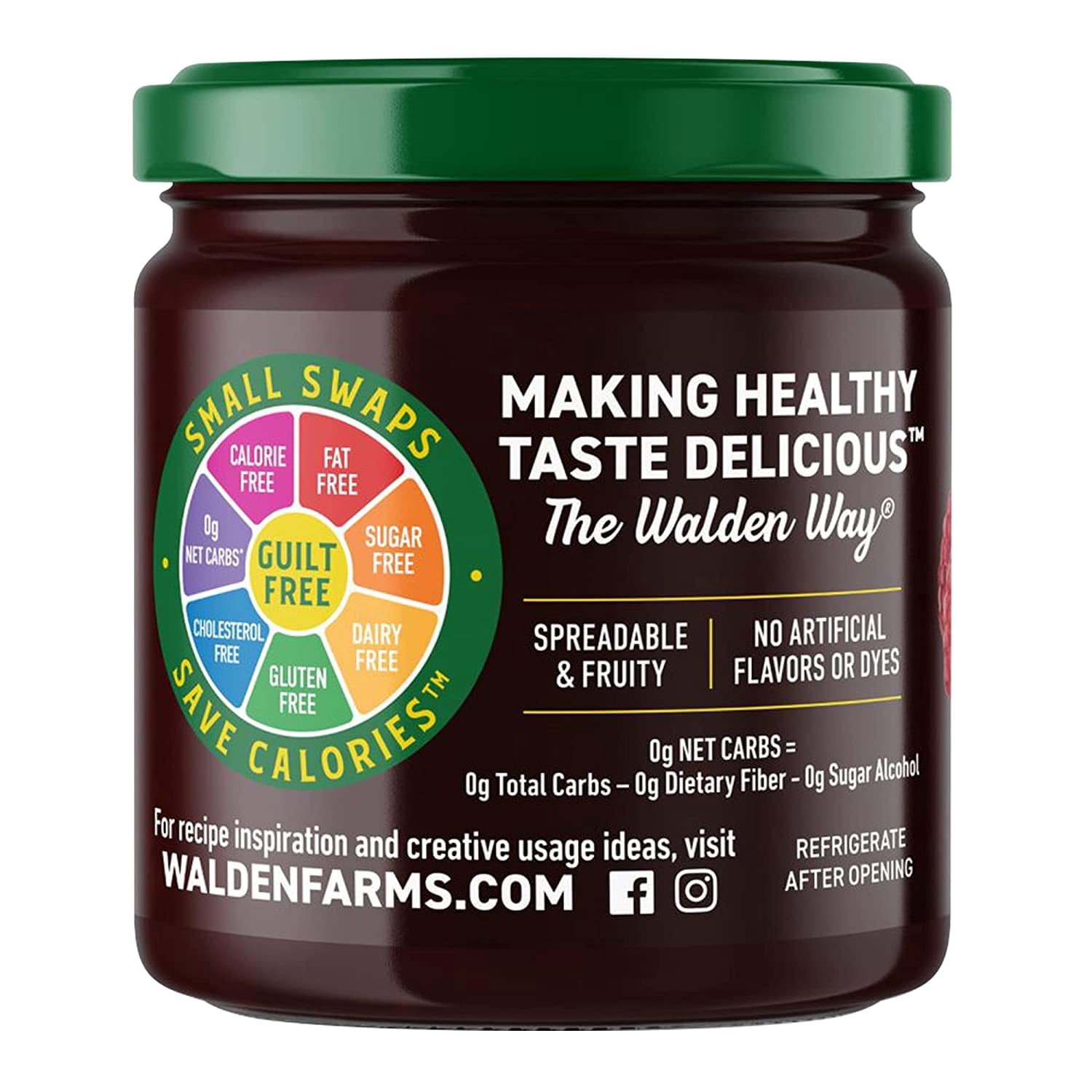 Walden Farms Calorie Free Fruit Spread Raspberry 12 oz Pack of 3