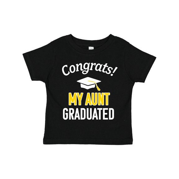 Inktastic Congrats My Aunt Graduated with Cap Boys or Girls Toddler T-Shirt