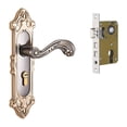 thumbnail image 2 of Lipstore European Style Door Handle for Home and Guard Sturdy Metal Vintage Door Lock Style L, 2 of 8