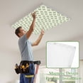 thumbnail image 4 of Abstract Green Magnetic Fluorescent Light Covers for Ceiling Lights 2 x 4 Feet, Modern Contemporary Art Vintage Office Classroom Kitchen Drop Ceiling Light Covers Lighting Filters Shade Panel 1 Pack, 4 of 9