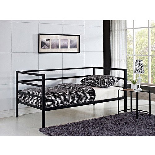 Parsons Daybed and Nightstand Value Bundle, Black