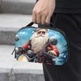 thumbnail image 2 of Santa Claus USB Organizer Oxford Cloth Waterproof Electronic Gadget Storage Bag 5.9x9.44x3.14 in Hard Drive Case Portable Small Box Cell Phone Charger Cord Organizer, 2 of 6