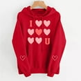 thumbnail image 5 of ICHUANYI Valentines Day Love Heart Printed Hoodies for Women Long Sleeve Shirts Crewneck Sweatshirts Spring Fashion Clothing Top, 5 of 9