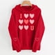 thumbnail image 5 of Xuyuer Valentines Hoodie for Women Funny Valentine Love Heart Graphic Long Sleeve Hoodies Pullover Tops Sweatshirt Long Sleeved Hooded Sweatshirt, 5 of 9