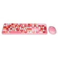 thumbnail image 3 of Mofii Sweet Keyboard Mouse Combo Mixed Color 2.4G Wireless Keyboard Mouse Set Circular Suspension Key Cap for PC Laptop Pink, 3 of 7