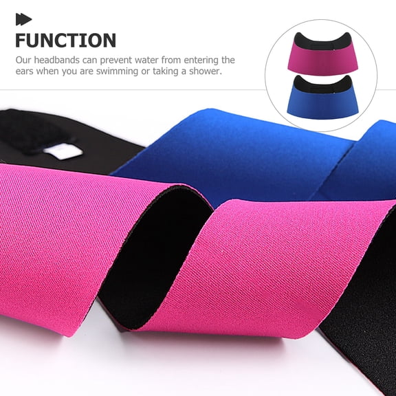 PTOOTP Elastic Neoprene Swim Headband Ear Muffs Ear Protectors for Sports - Assorted Colors, Comfortable Fit
