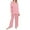 Pink, variant on CATALOG CLASSICS Womens Long Sleeve Pajamas Lounge Set for Women - Purple 3X