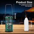 thumbnail image 2 of Candle Lantern, Camping Gear for Campers and Emergency Use, Without Candles, Green, 8 Inches, 2 of 7