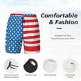 thumbnail image 3 of Mens America Flag Swimming Trunks with Compression Liner Beach Quick Dry Swim Shorts, 3 of 6