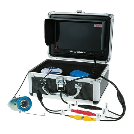 7'' Color Digital LCD 1000TVL Fish Finder 120 Degree HD DVR Recorder Waterproof Fishing Video Camera Monitor Underwater Fishing Camera 15M/30M Cable EU/US