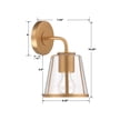 thumbnail image 2 of Crystorama Fulton 1 Light Antique Gold Bathroom Vanity - 6.25"W x 10.25"H x 7.25"D, 2 of 10