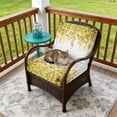thumbnail image 2 of Outdoor Patio Cushion Covers 4 Pack Yellow Eucalyptus Patio Chair Cushion Covers with Ties and Zipper Watercolor Leaves Waterproof Outdoor Seat Cushion Covers for Patio Furniture 22"x22", 2 of 6