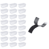 Sterilite 6 Qt Storage Tote (24 Pack) Bundled with VELCRO? Brand 10 Ft Roll
