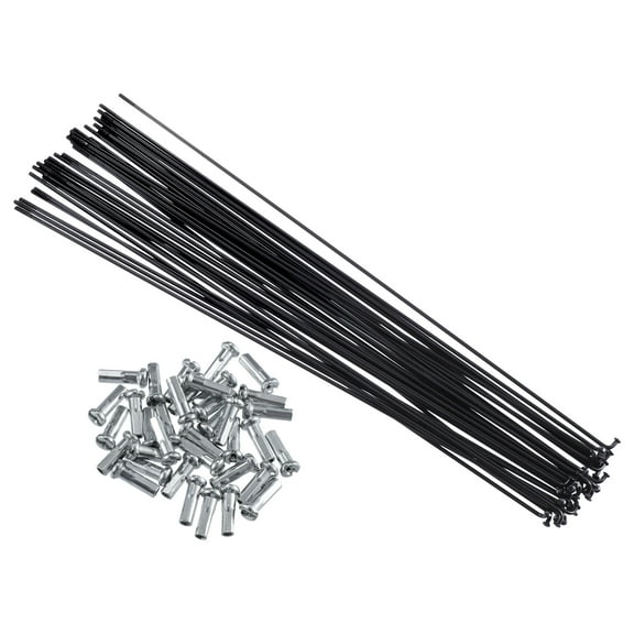 Unique Bargains 36 Pcs Bicycle Steel Spokes 14G Bike Spoke 270mm Length with Nipples for Most Bicycle