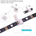 thumbnail image 3 of 40 Uds conector para tira de LED conector para tira de LED conectores en forma de T, 3 of 4
