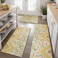 thumbnail image 2 of Pioneer Flower Floral Print Pattern Kitchen Rugs Sets Of 3,Kitchen Runner Rugs Non Skid Washable,Decorative Kitchen Floor Mats for Kitchen,Sink,Laundry,17"x30"+ 17"x47" + 17"x59", 2 of 6