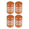 thumbnail image 1 of Tapas universales para vástago de válvula de neumático, cubiertas para vástago de válvula para coche, SUV, bicicleta, camiones, motocicletas, 17mm, aleación de aluminio, naranja, 4 Uds., 1 of 1