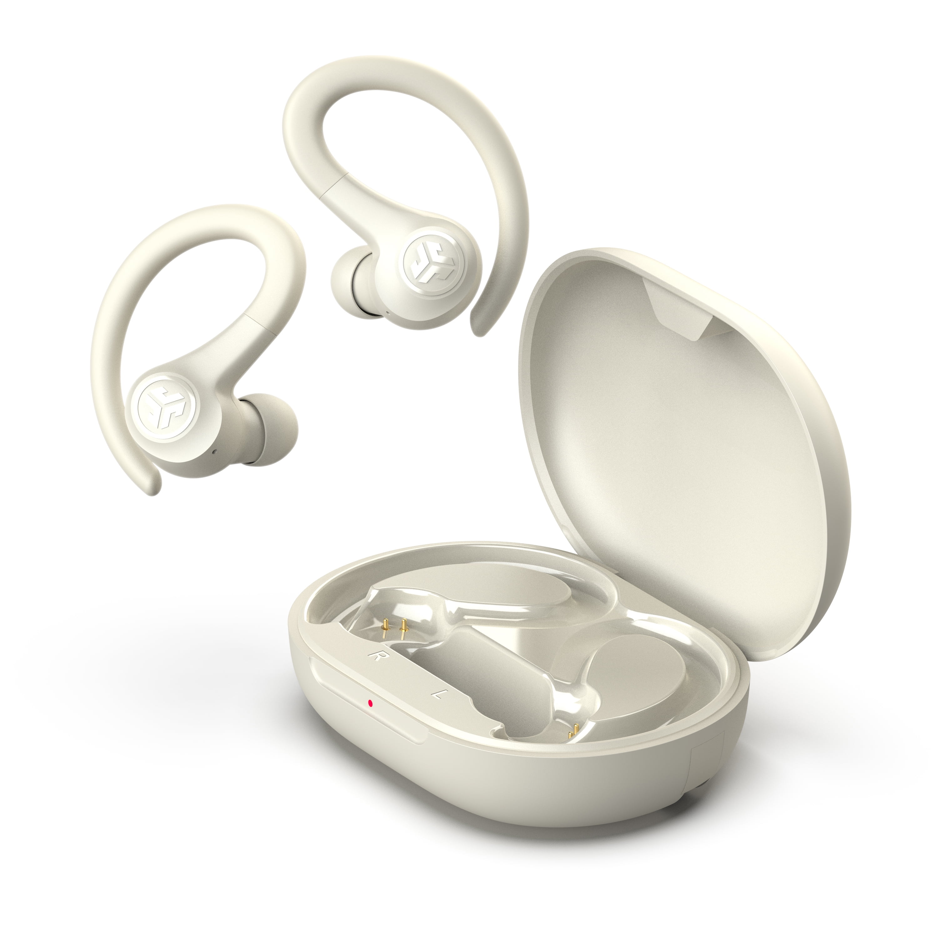 JLab Go Sport+ Wireless Workout Earbuds, 35 Hr Playtime, Secure Earhook, Custom Sound & Controls, Sand