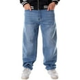thumbnail image 6 of QHFBli Mens Baggy Jeans Male Street Dance Skateboard Pants Street Loose Hop Jeans, 6 of 8