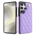 thumbnail image 6 of Wallet Cover for Samsung Galaxy S24 Ultra, with Wrist Strap Card Holder Magnetic Snap Back PU Leather Credit Card Slots Stand Classic Phone Case Cover for Samsung Galaxy S24 Ultra, Purple, 6 of 9