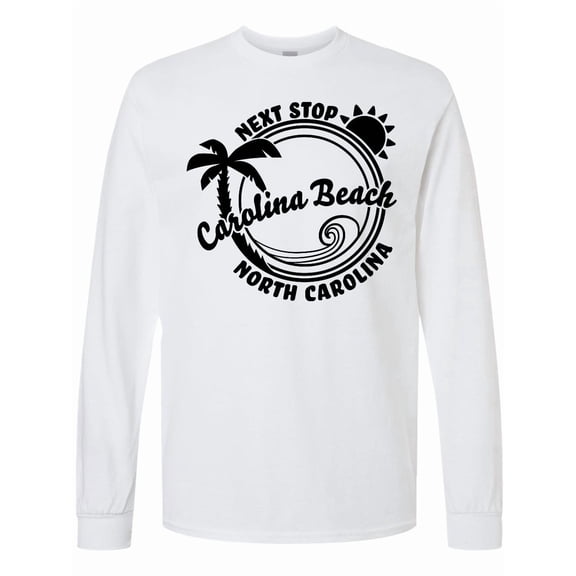 Inktastic Next Stop Carolina Beach, North Carolina Long Sleeve T-Shirt