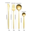 thumbnail image 4 of Amdohai 24Pcs Stainless Steel Dinnerware Set Kitchen Cutlery Set Knife Fork Spoon Flatware Tableware Minimalist Silverware, 4 of 8