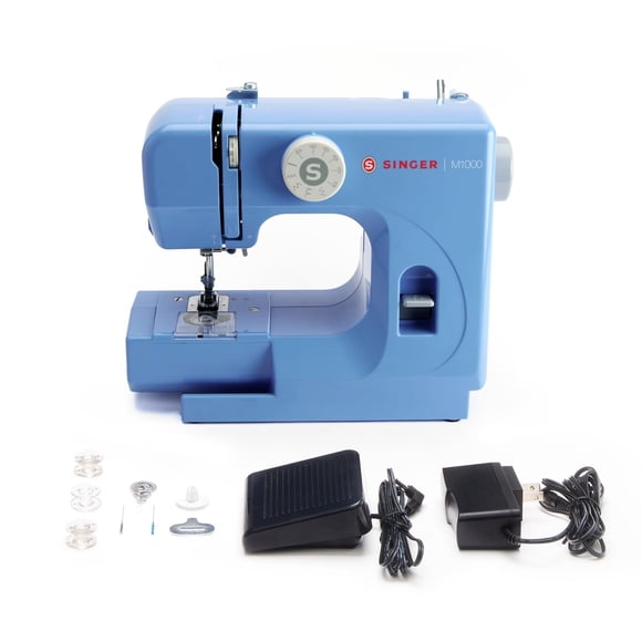 Máquina de Coser SINGER M1000 Compacta y Portátil con 32 Puntadas Azul