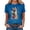Blue, variant on Cat Shirts for Women Cat Butterfly Print Crewneck Short Sleeve Casual T Shirt Holiday Tops for Party