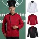 thumbnail image 4 of de gallo de manga larga Unisex, camisa de gallo de manga larga, uniforme de chef, uniforme, restaurante, cafetería, pasillo, manga larga Negro m Macarena chaqueta de chef hombres uniformes mujeres, 4 of 8