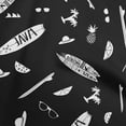 thumbnail image 1 of oneOone Polyester Spandex Black Fabric Beach Sewing Craft Projects Fabric Prints By Yard 56 Inch Wide, 1 of 4