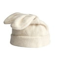 thumbnail image 2 of Women Draping Hat Rabbit Fun Hat Autumn Winter Knitted Bunny Ears Cute Party For Women, 2 of 6