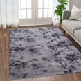 thumbnail image 2 of IdealHouse Super Soft Shaggy Area Rug, Fluffy Plush Carpet with Anti-Skid Backing, Durable & Cozy for Living Room, Bedroom, Kids Room & Nursery, 4x6 Feet Dark Grey, 2 of 7