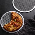 thumbnail image 4 of 3PC Thickened pizza tray 12inch Aluminum Alloy Non-stick Pizza Pan Round, 4 of 9