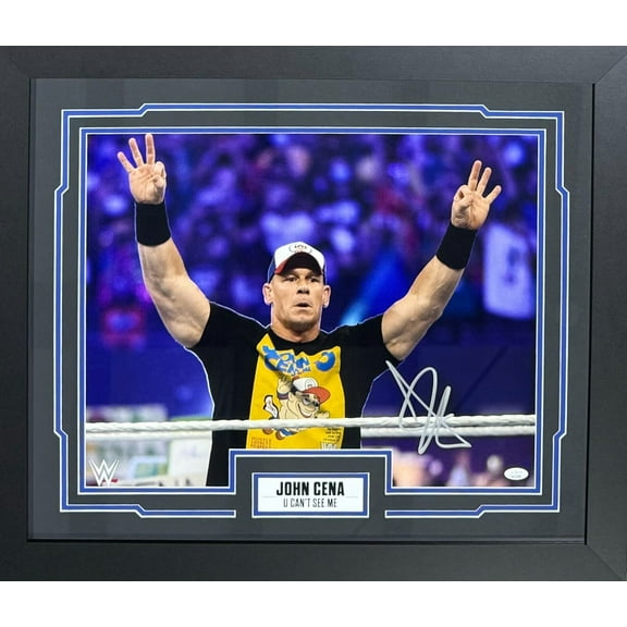 John Cena Signed Autographed Framed Signed 16x20 Photo JSA #12
