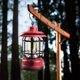 thumbnail image 5 of Linterna portátil regulable Yuarrent Estilo vintage Camping senderismo colgante iluminación equipo al aire libre rojo, 5 of 6