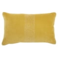 thumbnail image 1 of homeroots home decor 385987 Yellow Lumbar Pillow with Center Pattern, 1 of 1